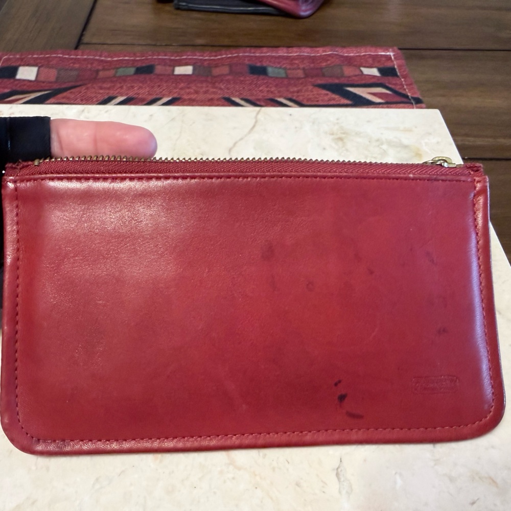 Vintage Coach skinny case Red
